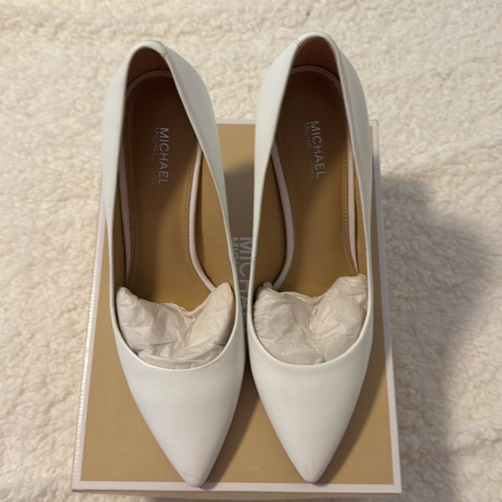 Michael Kors Claire Pump White Leather